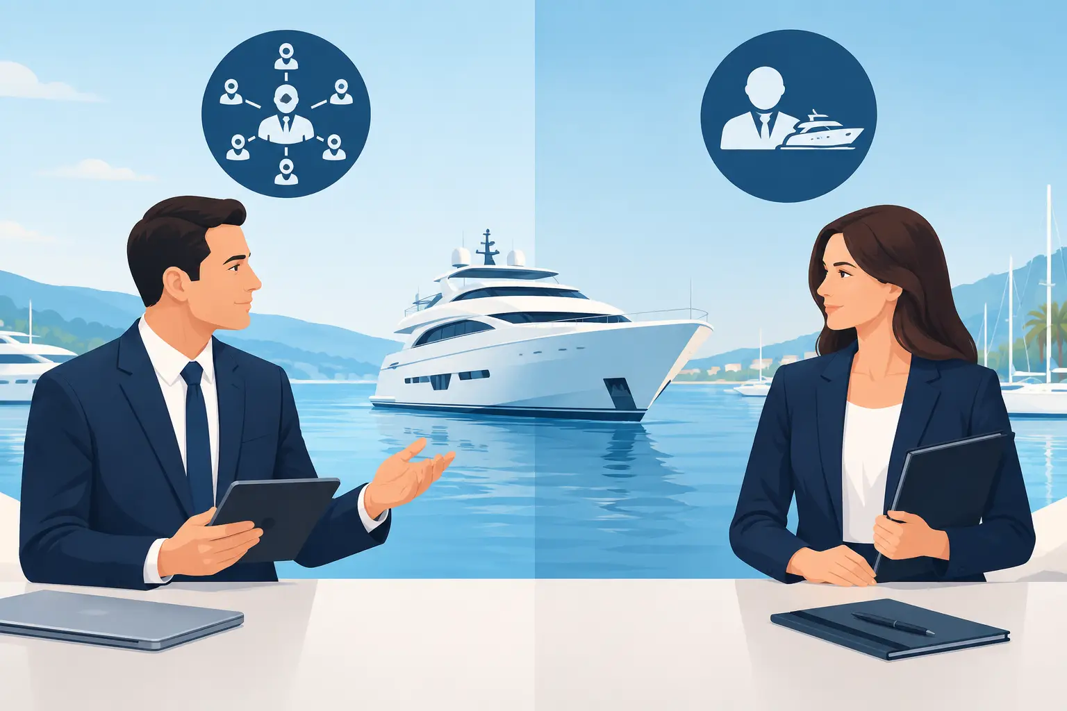 Central Agent vs Listing Broker in Yacht Sales